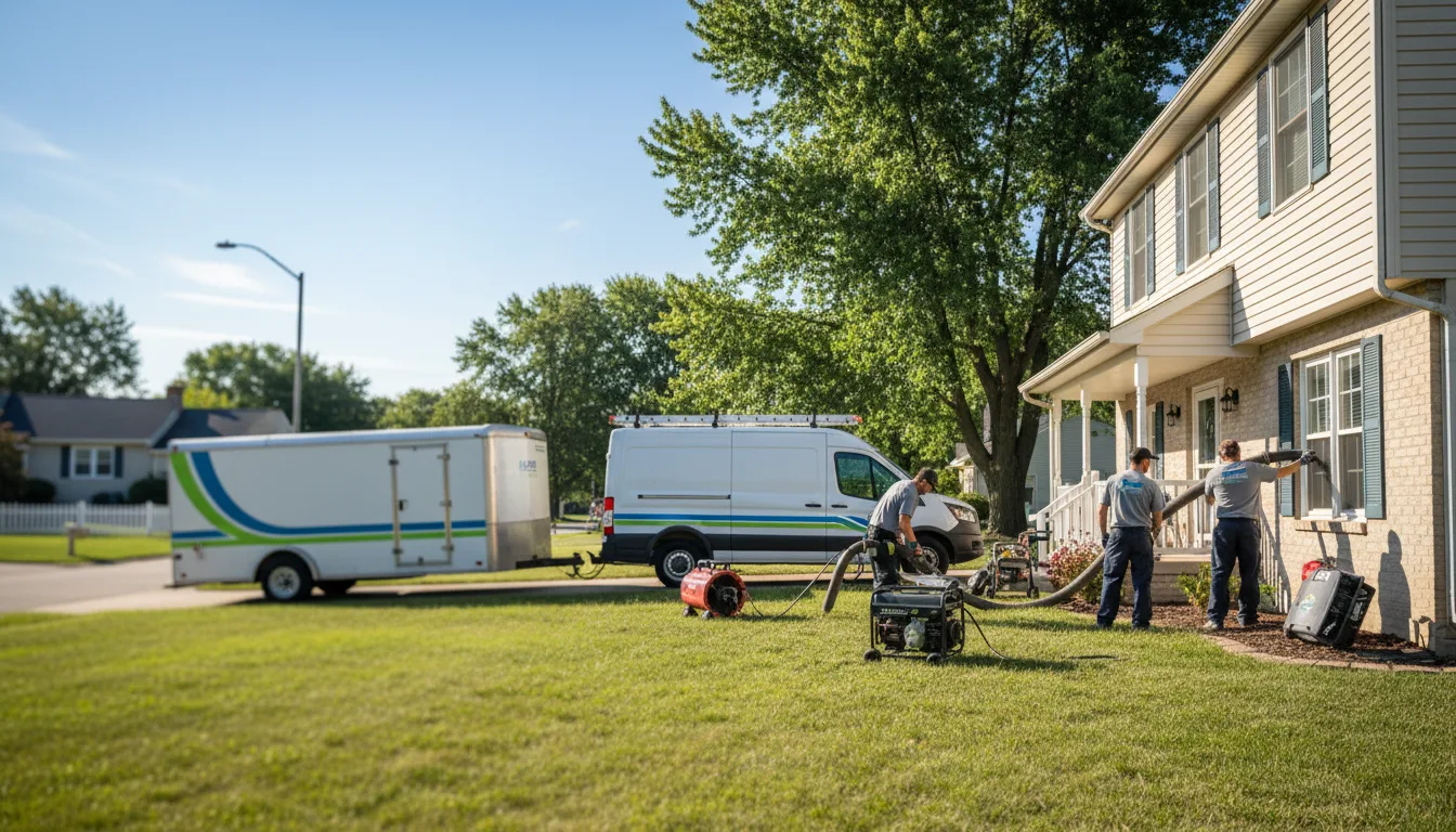 Flooded Basement Restoration And Cleanup With Repair in Rensselaer, IN near me